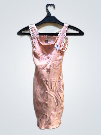 Pink Ribbed Dress