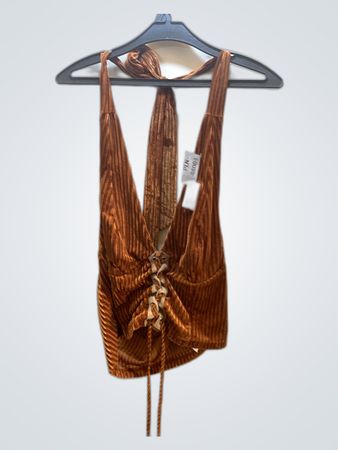 Brown Velvet Top