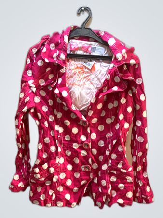 Pink Polka Dot Blouse