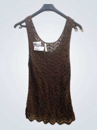 Brown Lace Tank Top