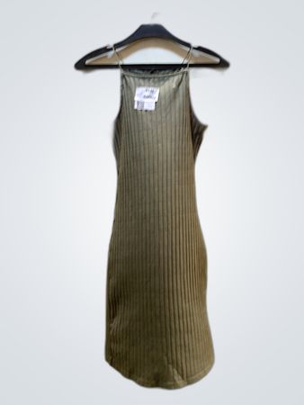 Green Pleated Dress