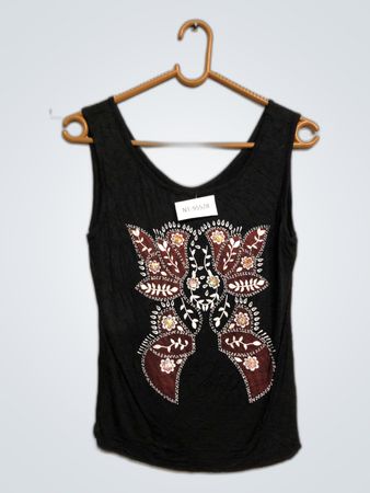 Unbranded Embroidered Floral Tank Top