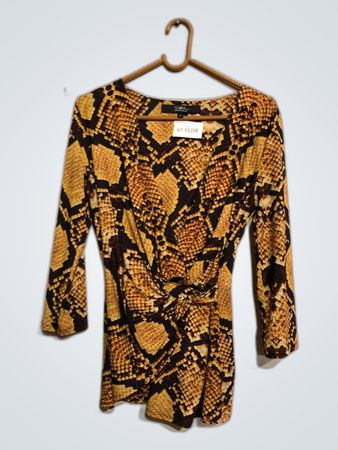STAR Snakeskin Print Dress
