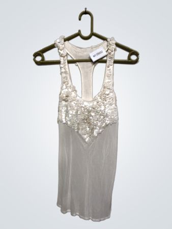 White Sequined Dress