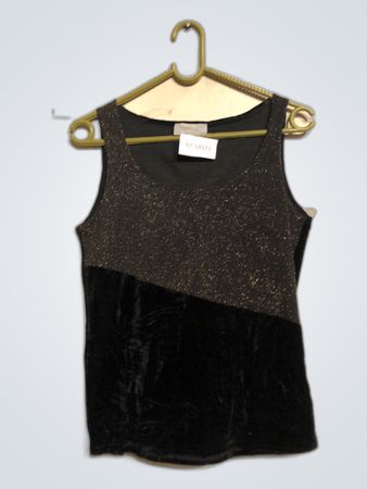 JOFRATI Black Velvet Tank Top