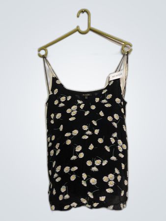 Mammo Dutti Black Floral Top