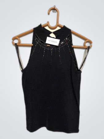 Black Beaded Top