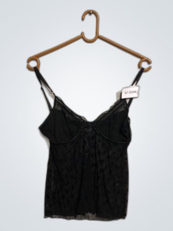 SKIN TO SKIN Black Sheer Camisole