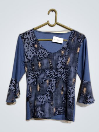 Unbranded Leopard Print Bell Sleeve Blouse