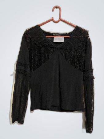 Grayan Black Lace Top