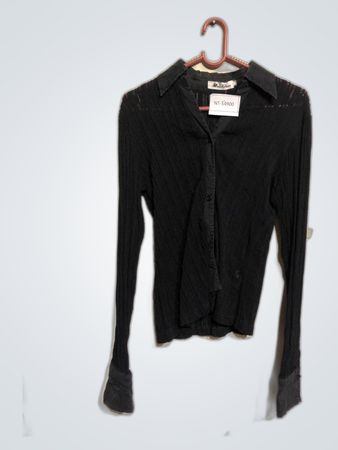 Moda Gioia Black Long-Sleeve Shirt