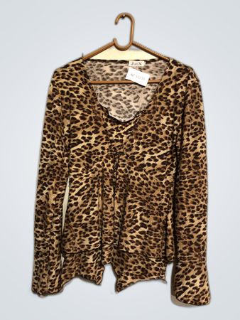 J&X Leopard Print Cardigan