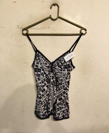 Black and White Patterned Romper