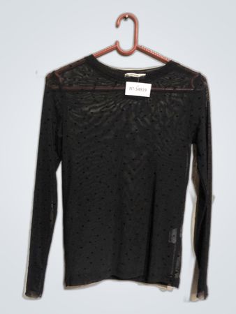 Stradivarius Black Long Sleeve Top