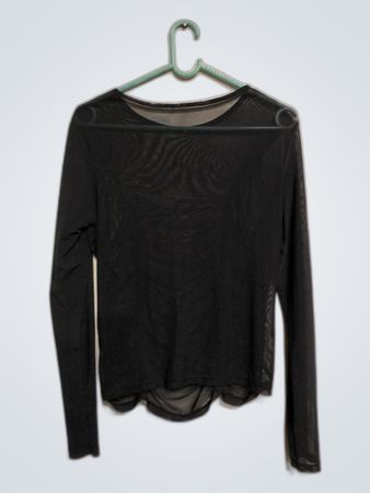 Black Long-Sleeve Top