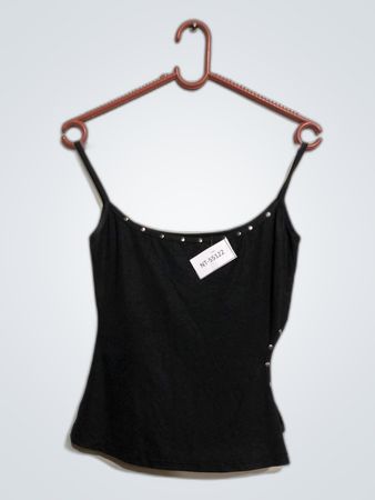 Black Tank Top with Rivets