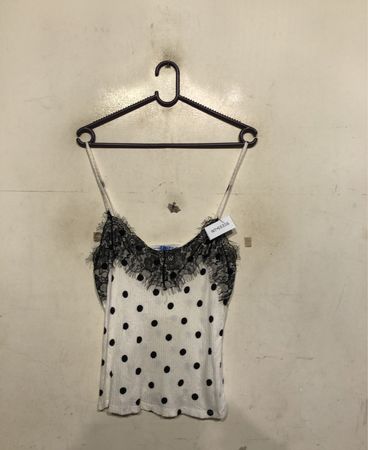 Lefties Emily Polka Dot Lace Cami Top