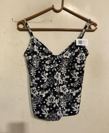 Black and White Floral Top