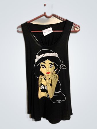 Black Graphic Top