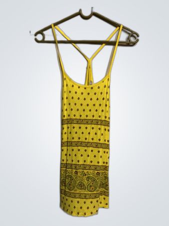 Paris Collection Yellow Paisley Cami Top