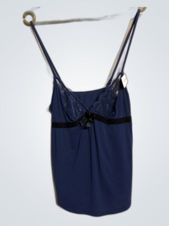 Blue Lace Trim Camisole