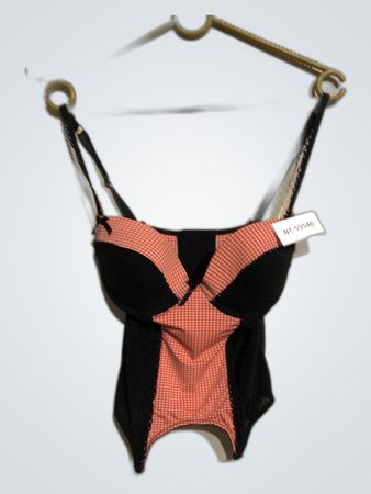 Gingham Lace Bustier