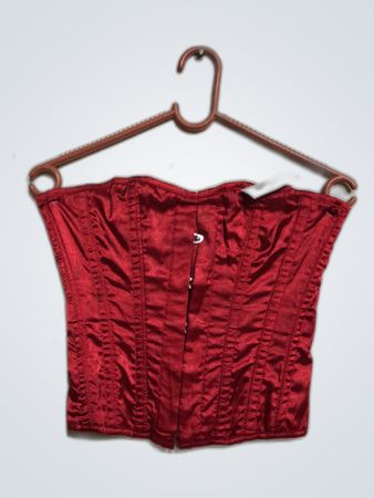 Red Satin Bustier