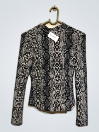 Snakeskin Pattern Long Sleeve Shirt