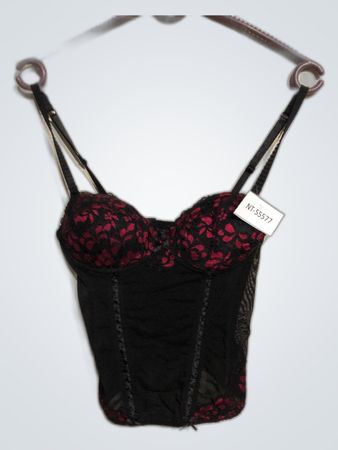 Black and Red Lace Corset