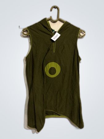 Akoustic Green Sleeveless Top