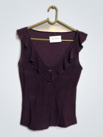 Purple Ruffled Top