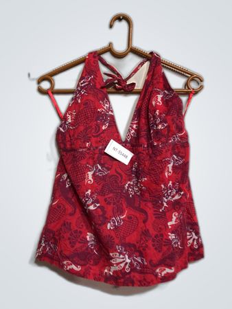 Fashionably Printed Halter Top