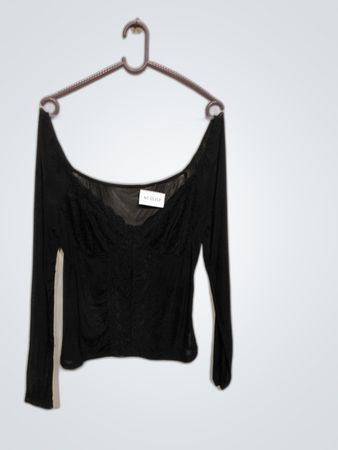 Black Long-Sleeve Top