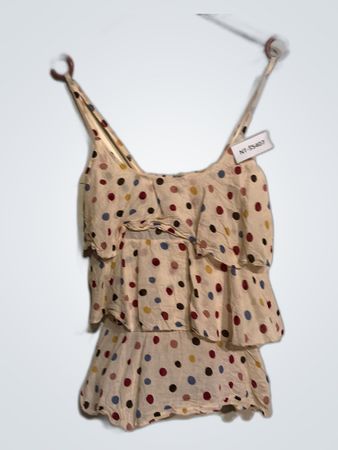 Polka Dot Ruffled Top