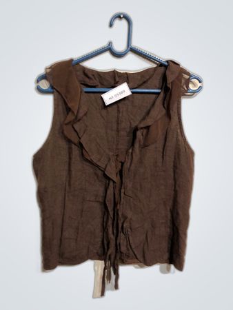 Brown Sleeveless Top