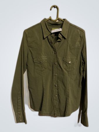 Carhartt Olive Green Button-Up Shirt