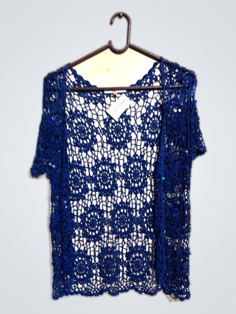Blue Crochet Top
