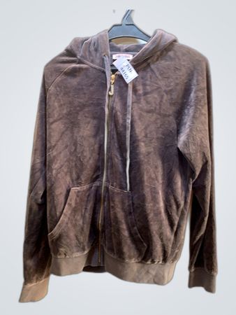 Juicy Couture Gray Velvet Hoodie
