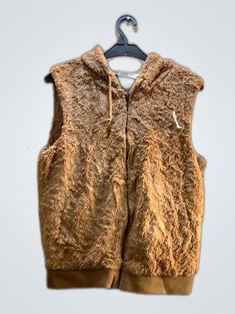 Brown Fuzzy Vest