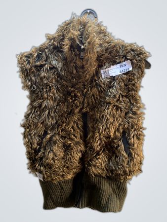 Brown Fuzzy Vest
