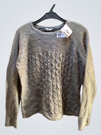 Pepco Grey Cable Knit Sweater