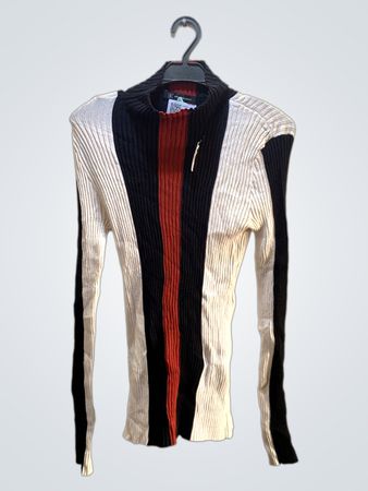 INC Long Sleeve Ribbed Top