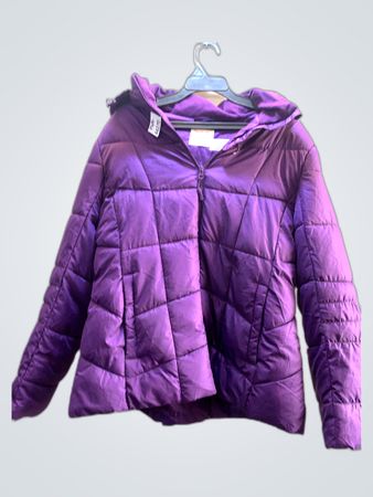 Red Glory Purple Puffer Jacket