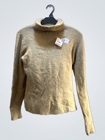 Beige Turtleneck Sweater