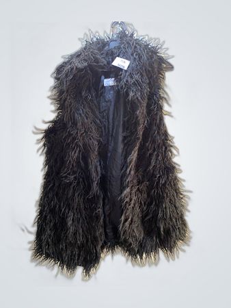 Black Fur Vest