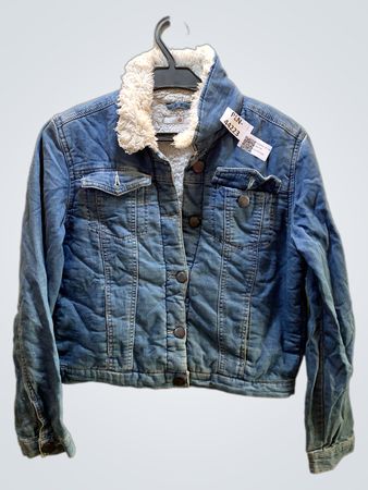 Denim Jacket with Sherpa Collar