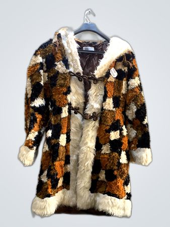 Furry Coat with Brown Lining