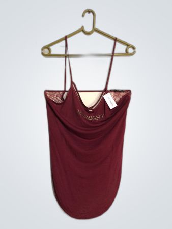 Tally Weijl Burgundy Lace Cami Top