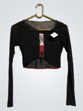Black Sheer Top