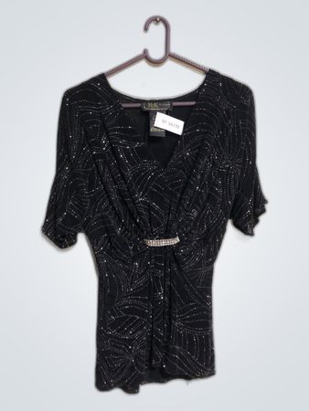 Black Sequined Dress
